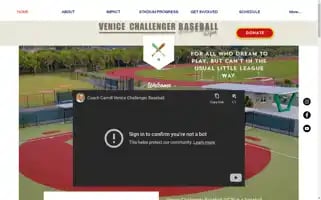 Venicechallengerbaseball.org Screenshot 2024-06-13 06:52:03