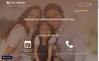 Thomasvilleroaddentalcare.com Screenshot 2024-05-16 21:24:44