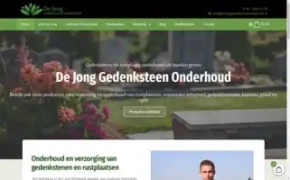 Dejonggedenksteenonderhoud.nl Screenshot 2024-05-19 15:17:35