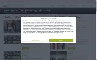 Samplesaleguide.co.uk Screenshot 2024-05-13 19:34:51