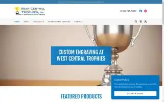 Westcentraltrophies.com Screenshot 2024-06-13 14:18:33