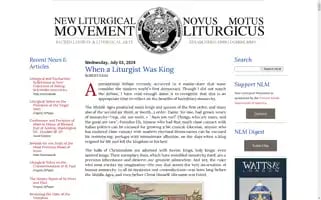 Newliturgicalmovement.org Screenshot 2024-07-04 10:16:06