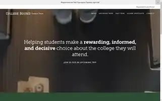 Collegeboundcampustours.com Screenshot 2024-04-23 14:06:50