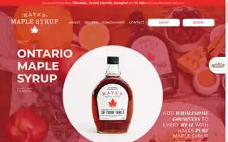 Hayesmaplesyrup.com Screenshot 2024-05-18 12:01:12