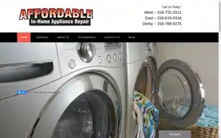 Affordableinhomeappliancerepair.com Screenshot 2024-05-15 10:33:22