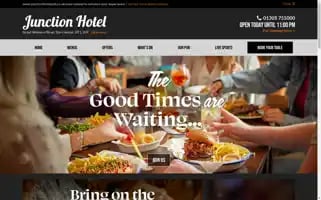 Junctionhotelpub.co.uk Screenshot 2024-04-15 13:07:33