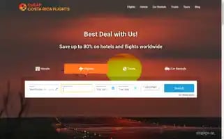 Cheapcostaricaflights.com Screenshot 2024-04-23 08:44:25