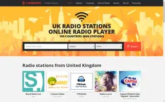 Liveradio.uk Screenshot 2024-07-06 16:23:07