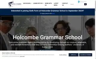 Holcombegrammar.org.uk Screenshot 2024-05-10 02:32:12