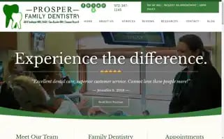 Prosperfamilydentistry.com Screenshot 2024-06-26 21:25:31
