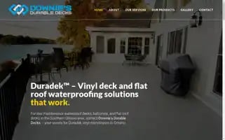Downiesdurabledecks.com Screenshot 2024-07-07 00:23:10