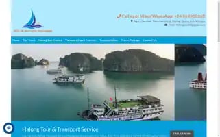 Halongtourandtransportservice.com Screenshot 2024-04-25 21:25:17