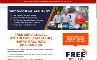 Westchester-appliance.net Screenshot 2024-05-16 23:51:38