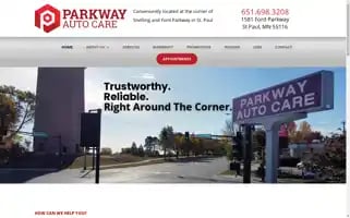 Parkwayautocare.net Screenshot 2024-05-16 11:50:07