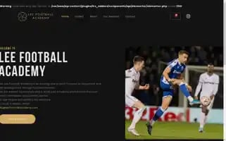 Leefootballacademy.com Screenshot 2024-05-18 12:53:38