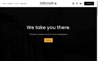 Debonairtravelmanagement.com Screenshot 2024-04-24 10:25:57