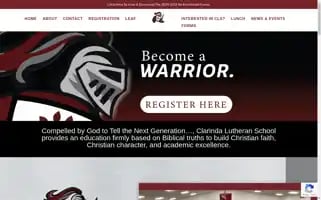 Clarindalutheranschool.com Screenshot 2024-07-06 09:08:37