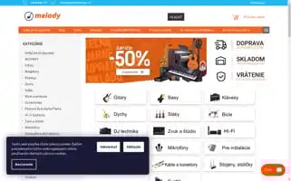 Melodyshop.sk Screenshot 2024-07-10 06:33:22