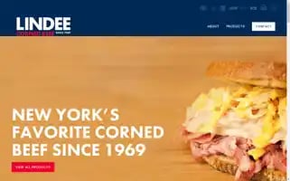 Lindeecornedbeef.com Screenshot 2024-06-13 15:01:01