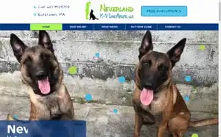 Neverlandk9.com Screenshot 2024-07-05 08:11:04