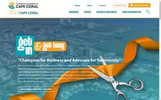 Capecoralchamber.com Screenshot 2024-05-08 23:52:10
