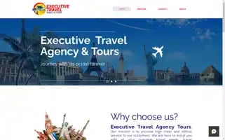 Executivetravelagencytours.com Screenshot 2024-04-19 09:03:19