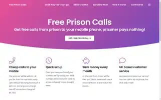 Freeprisoncalls.co.uk Screenshot 2024-05-19 12:01:22