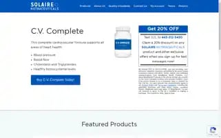 Solairenutraceuticals.com Screenshot 2024-05-14 00:14:35