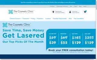 Thecosmeticclinic.co.nz Screenshot 2024-05-14 08:08:37