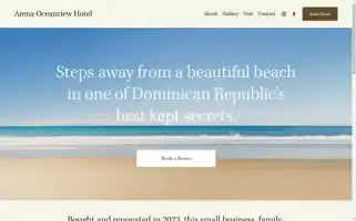 Arenahotelboutique.com Screenshot 2024-04-26 10:36:56