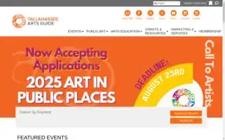 Tallahasseearts.org Screenshot 2024-07-03 21:27:52