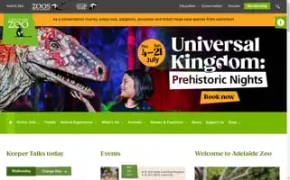Adelaidezoo.com.au Screenshot 2024-05-08 10:12:33