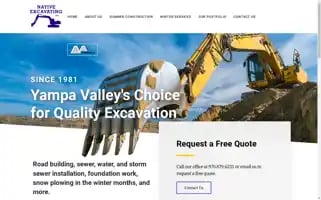 Nativeexcavating.com Screenshot 2024-07-06 23:55:15