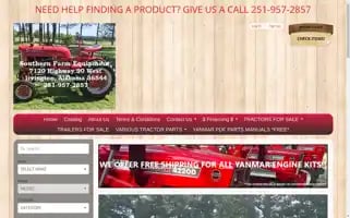 Southernfarmequipmentimports.com Screenshot 2024-05-14 00:36:10