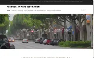 Whittieranartsdestination.org Screenshot 2024-04-17 07:02:23