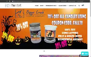 Sugarcreekcandlecompany.com Screenshot 2024-05-04 11:51:33
