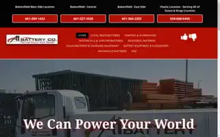 A1batterycompany.com Screenshot 2024-05-06 03:24:22