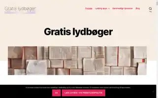 Gratis-lydboeger.dk Screenshot 2024-06-16 21:45:39