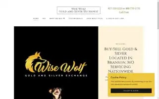 Wisewolfgoldandsilver.com Screenshot 2024-07-01 05:48:10