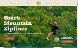 Ziplineeurekasprings.com Screenshot 2024-05-15 10:18:56