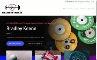 Keene4fitness.co.uk Screenshot 2024-05-18 18:53:08
