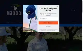 Justforegolf.com Screenshot 2024-04-27 16:05:04