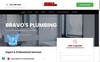 Bravosplumbing.com Screenshot 2024-05-08 21:25:10