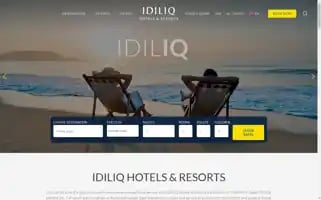 Idiliqhotels.com Screenshot 2024-04-18 19:19:04