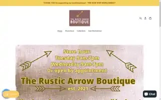 Therusticarrowboutique.com Screenshot 2024-04-14 10:46:36