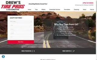 Drewstirepros.com Screenshot 2024-05-09 11:38:59
