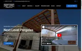 Nextlevelpergolas.com Screenshot 2024-05-21 13:57:52