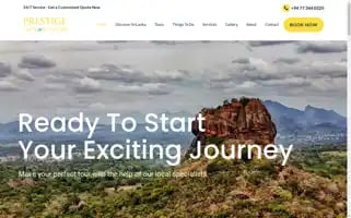 Prestigeceylontours.com Screenshot 2024-04-22 22:19:39