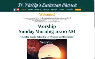 Stphilipslutheran.org Screenshot 2024-07-07 00:03:33