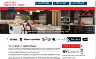 Lowratesappliancerepair.com Screenshot 2024-05-16 06:15:16